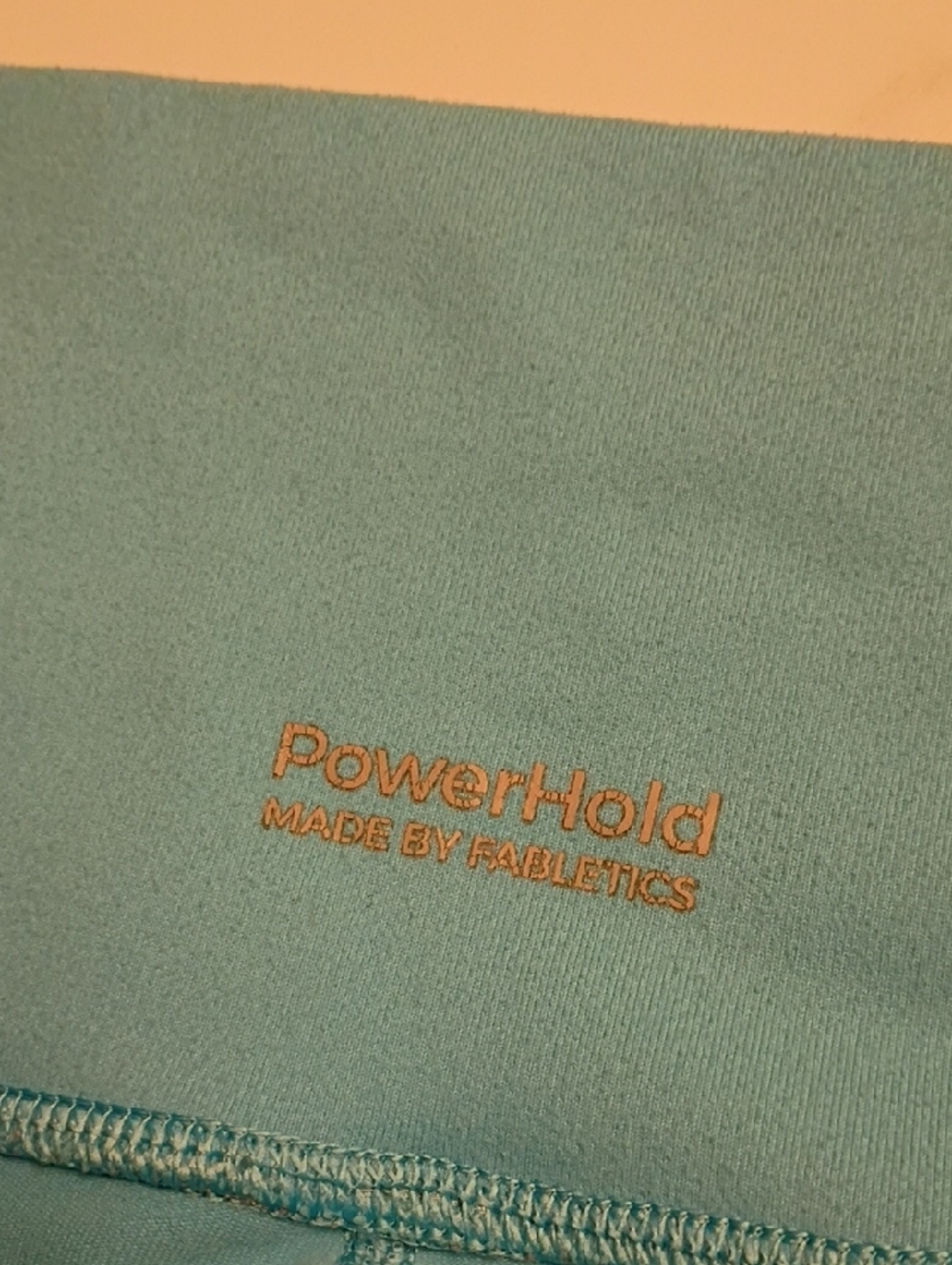 Fabletics Teal Capri-Length Leggings - Picture 2 of 7